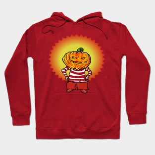 halloween pumpkin head naughty boy funny cartoon Hoodie